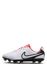 Nike White Jr Tiempo Legend 10 Club Multi Ground Football Boots - Image 2 of 11