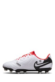 Nike White Jr Tiempo Legend 10 Club Multi Ground Football Boots - Image 4 of 11