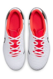 Nike White Jr Tiempo Legend 10 Club Multi Ground Football Boots - Image 7 of 11