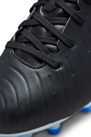 Nike Black Jr. Tiempo Legend 10 Academy Multi Ground Football Boots - Image 9 of 11