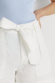Lauren Ralph Lauren Daviana Soft Drape Linen Tie Waist Shorts - Image 5 of 6