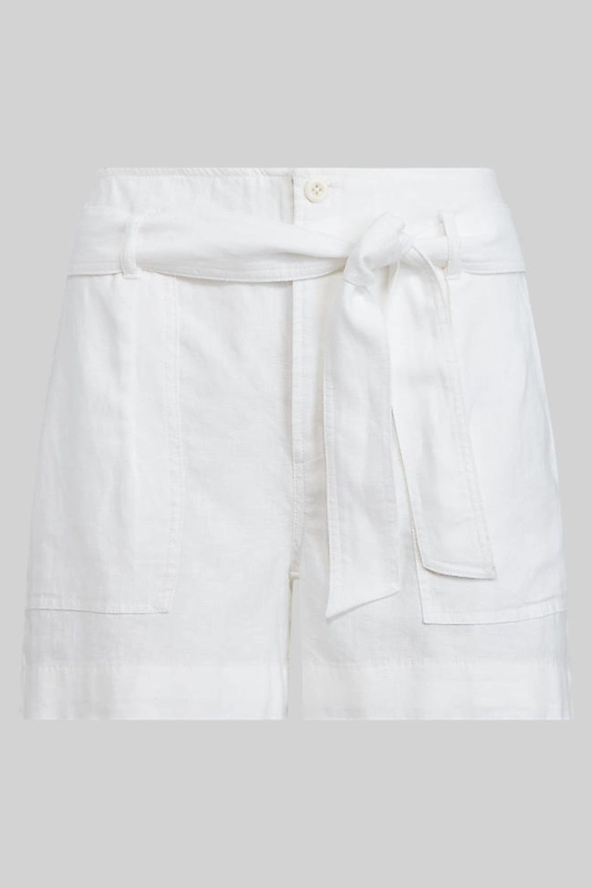 Lauren Ralph Lauren Daviana Soft Drape Linen Tie Waist Shorts - Image 6 of 6