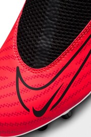 Nike Red Jr. Phantom Dynamic Artificial Ground Football Boots - Image 10 of 12