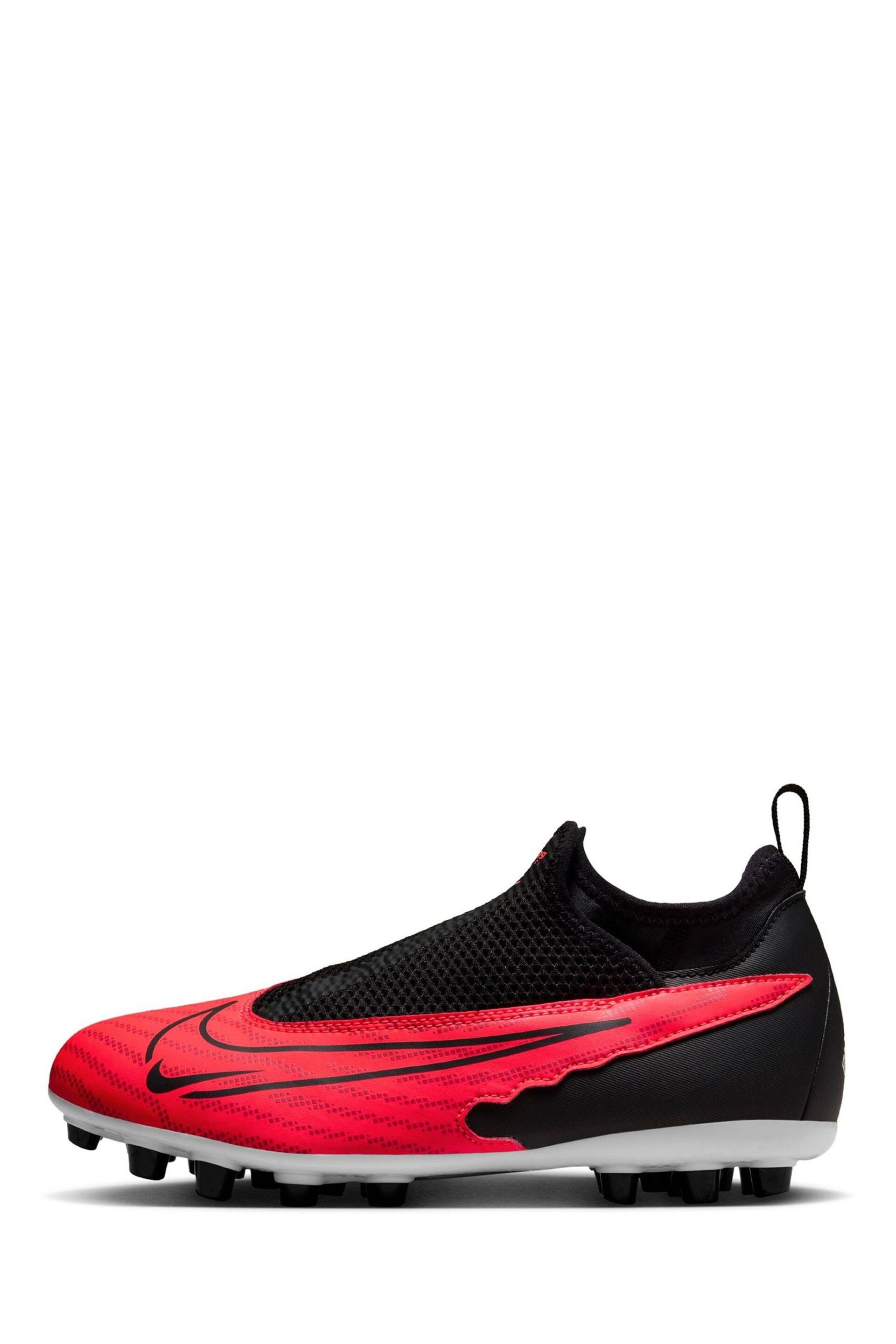 Nike Red Jr. Phantom Dynamic Artificial Ground Football Boots - Image 2 of 12