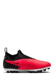 Nike Red Jr. Phantom Dynamic Artificial Ground Football Boots - Image 3 of 12