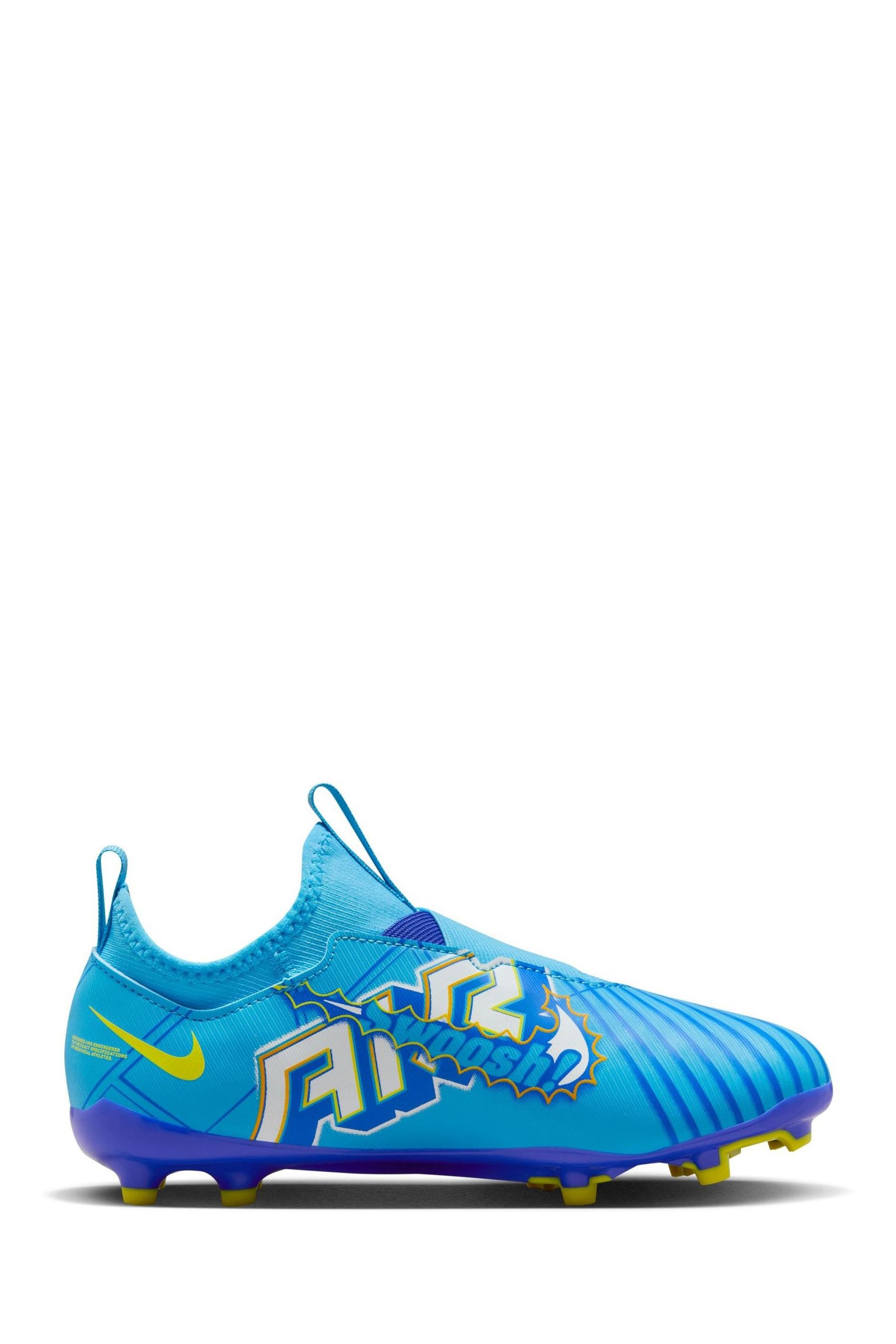 Buy Nike Blue Jr. Mercurial Zoom Vapor 15 Kylian Mbappe Firm Ground Football Boots from Next Luxembourg