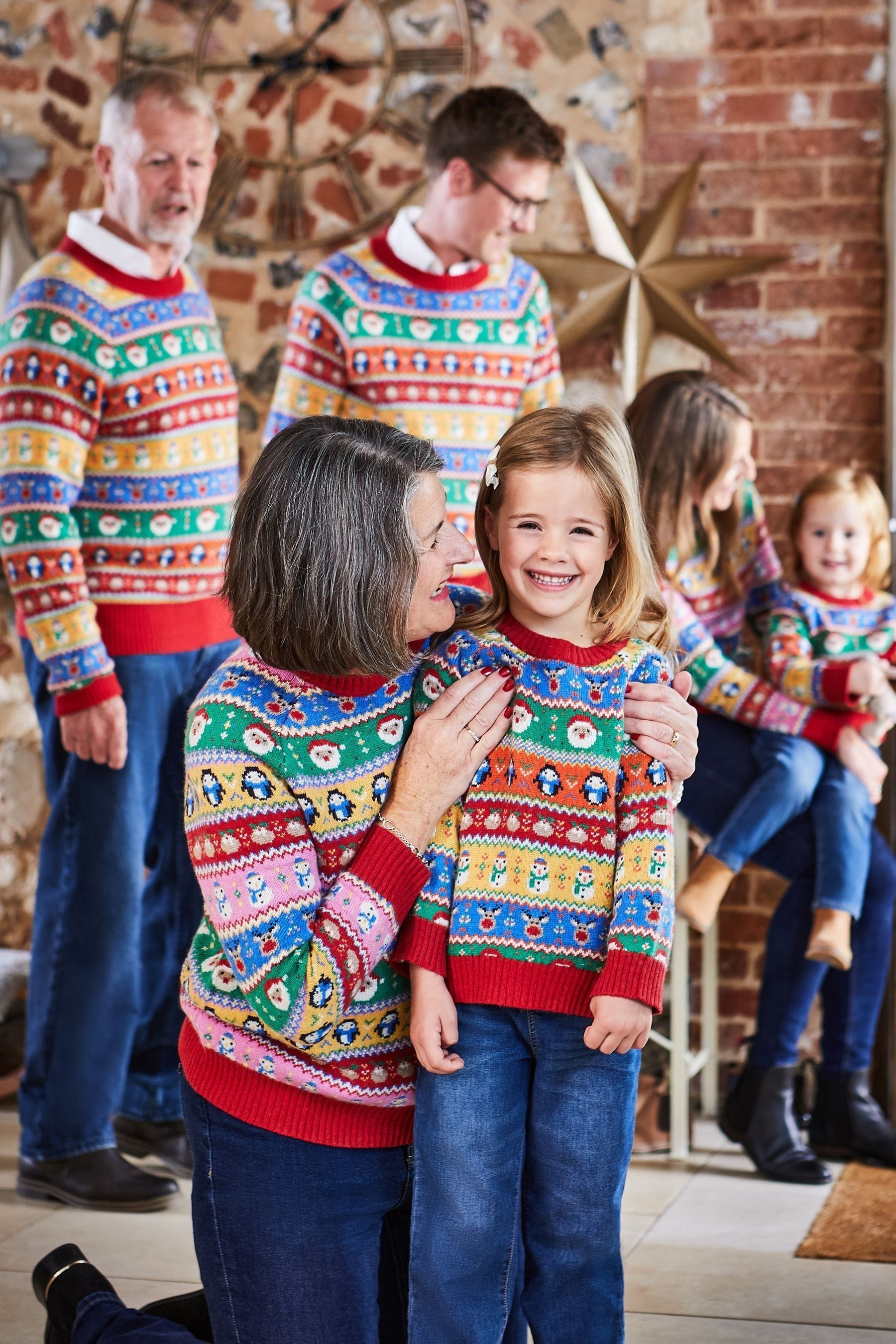 Buy JoJo Maman Bebe Multi Mens Christmas Fair Isle Pattern Jumper from Next Luxembourg