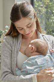 JoJo Maman Bébé Marl Grey Drape Maternity & Nursing Cardigan - Image 5 of 7