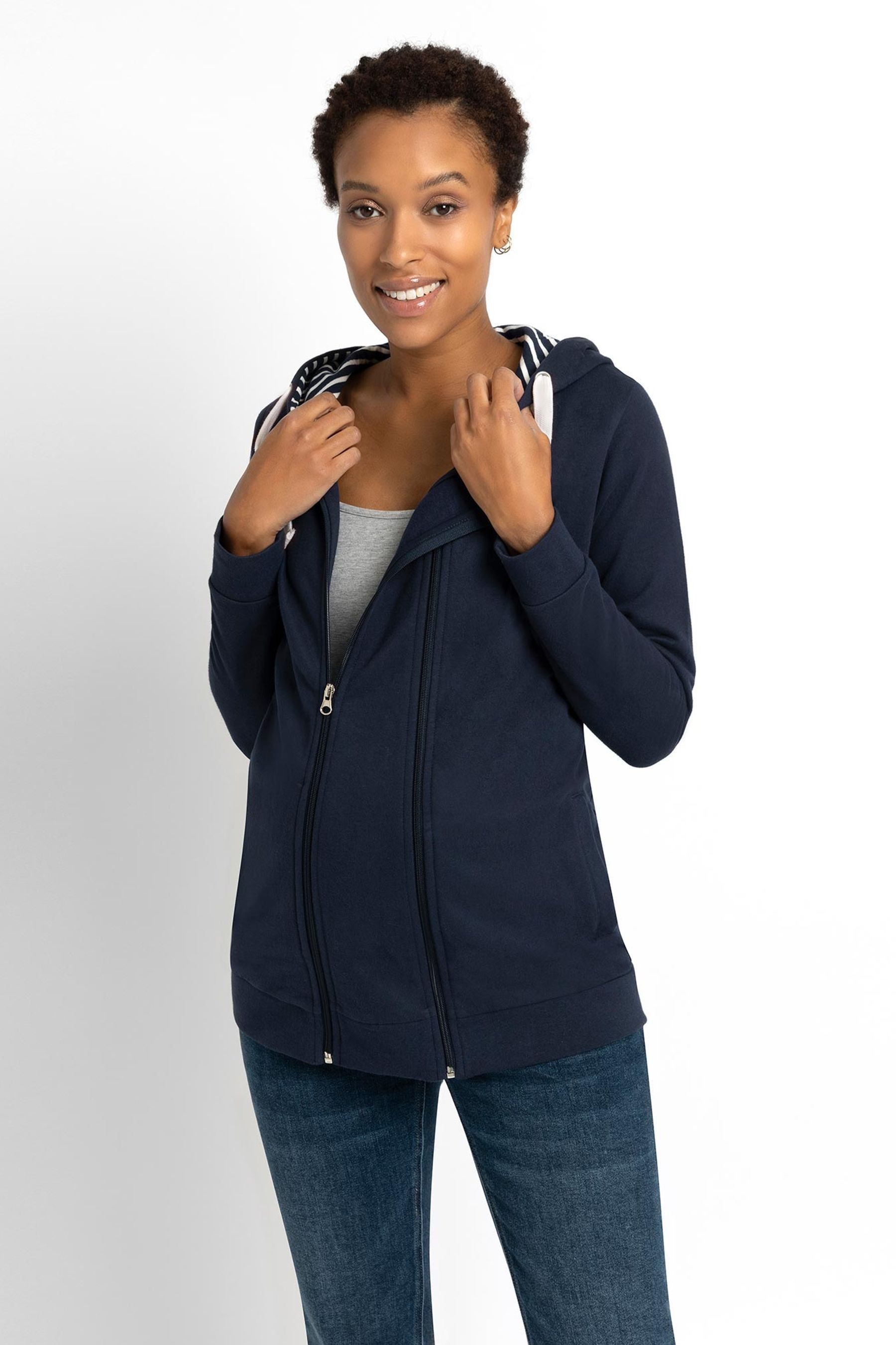 Hoodie with baby carrier built in hot sale