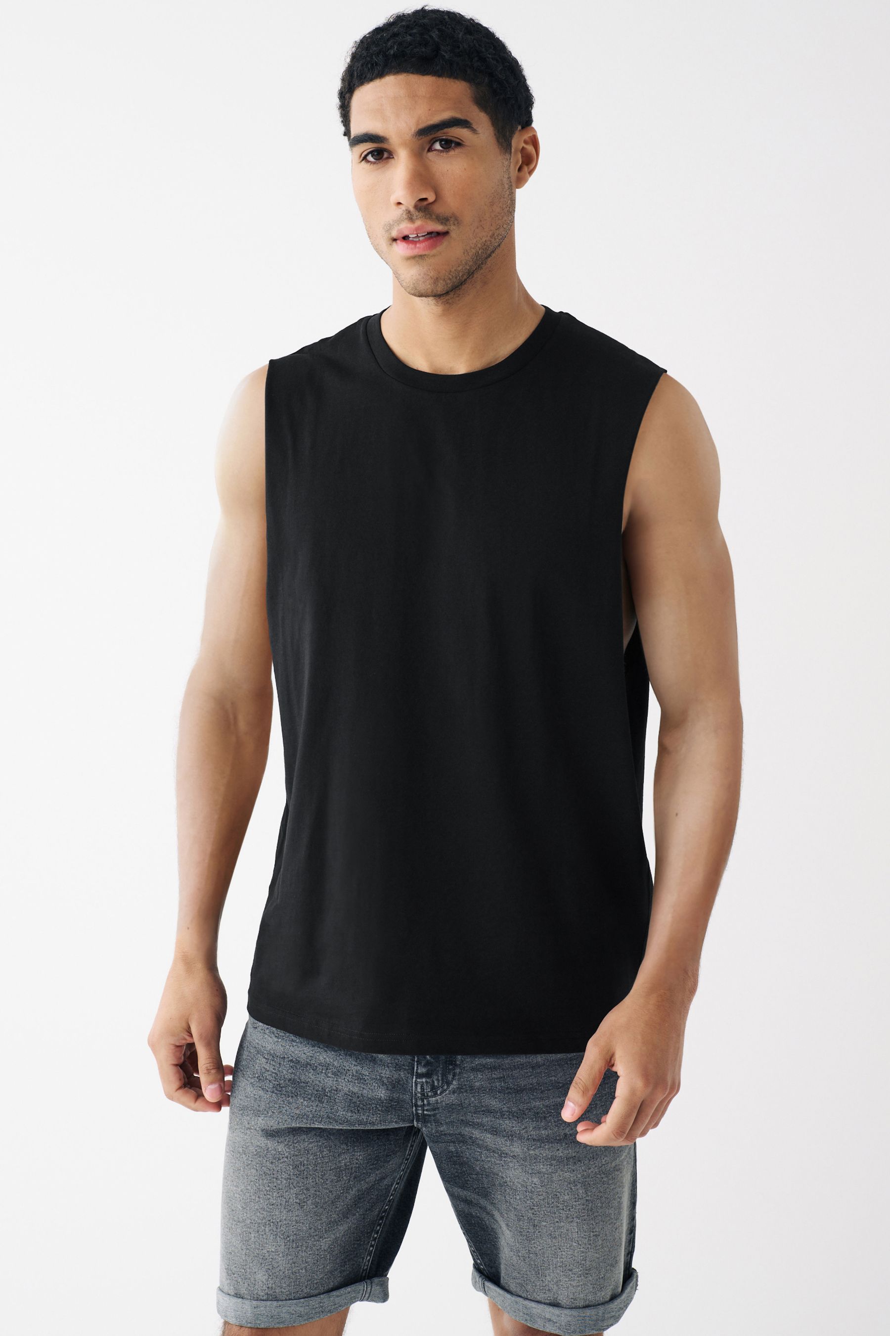 Buy Black Tank Top Vest from Next Luxembourg
