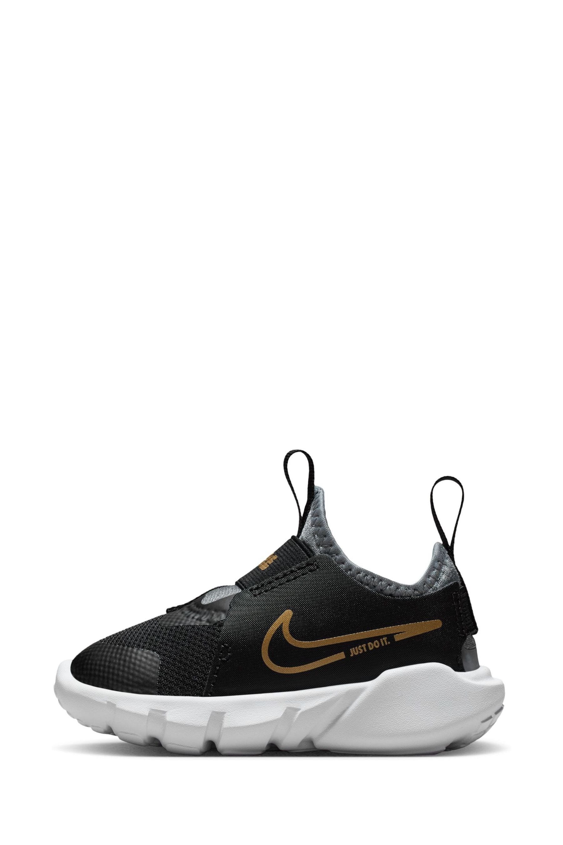 Buy Nike Black Gold Flex Runner 2 Infant Trainers from Next Luxembourg