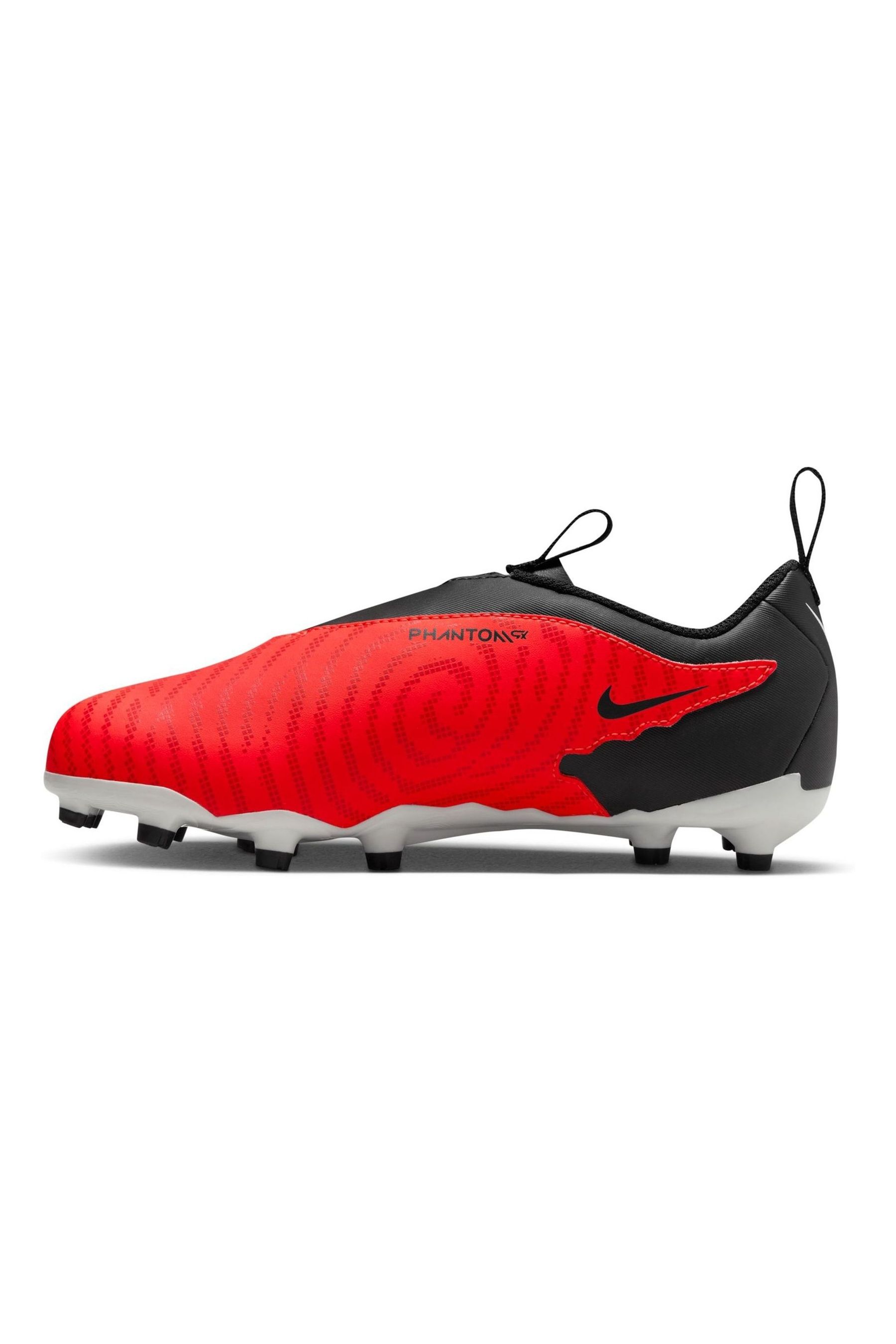 Buy Nike Red Kids Phantom Academy Firm Ground Football Boots from Next Luxembourg
