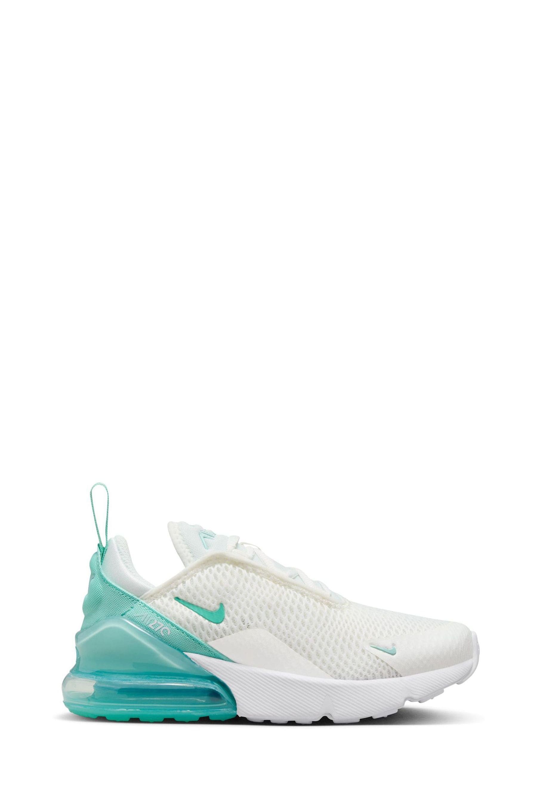 Acheter Blanc vert aqua Nike Air Max 270 Junior Trainers from Next Luxembourg
