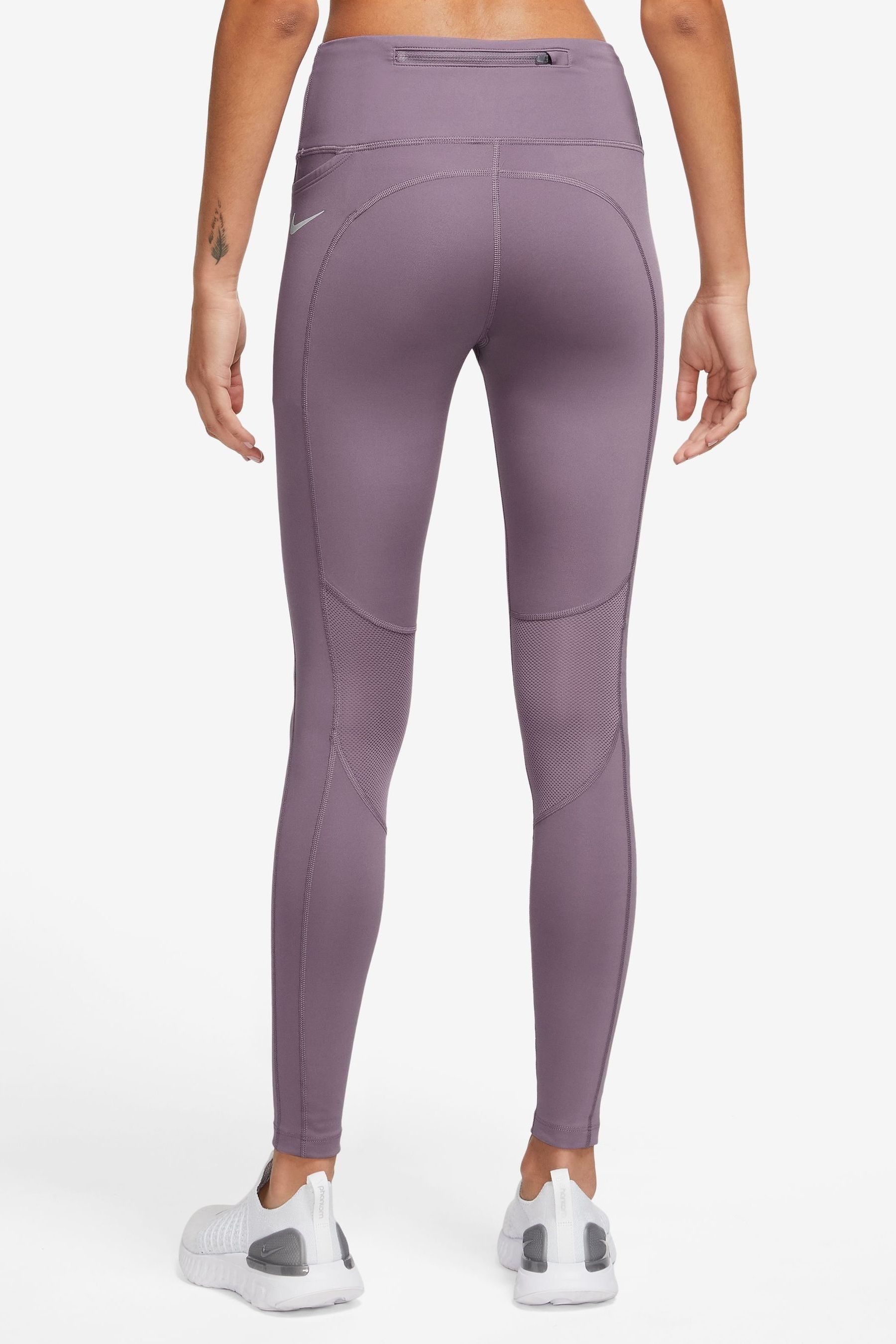 Buy Nike Violet Purple Epic Fast Mid Rise Pocket Running Leggings from Next Luxembourg