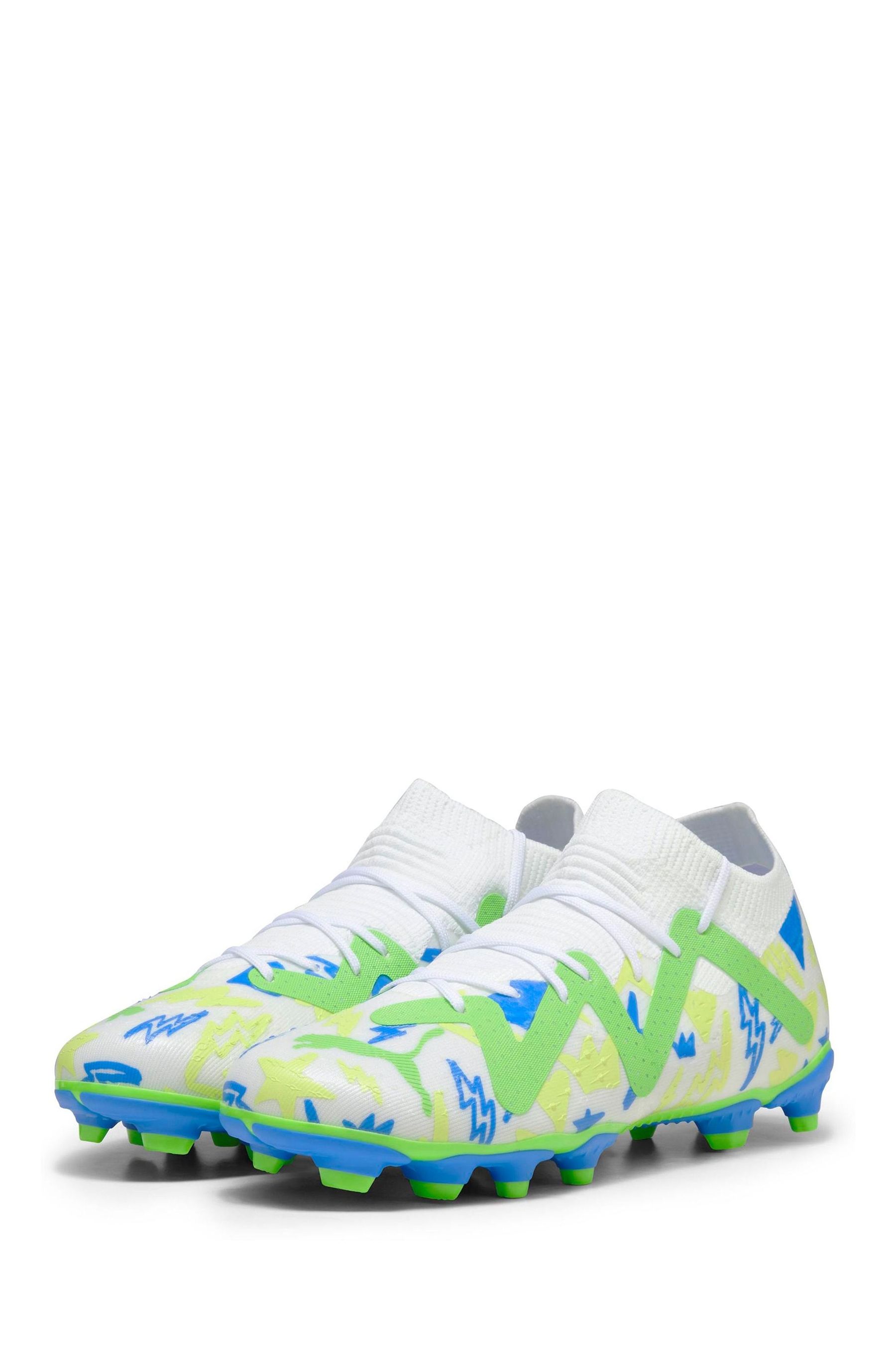 Buy Puma White Kids Future Match X Neymar Jr FG AG Football Boots from Next Luxembourg