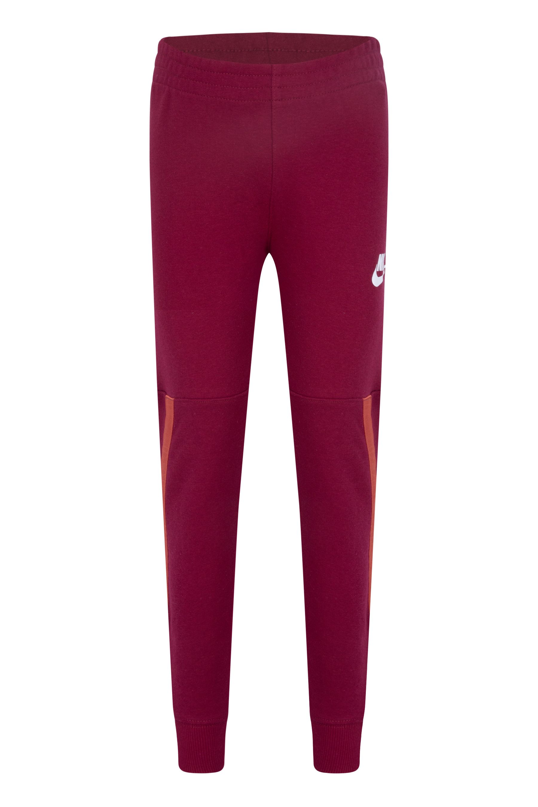 Buy Nike Burgundy Red Little Kids Fleece Tape Tracksuit from Next Luxembourg