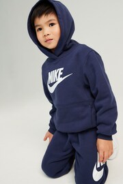Nike Navy Little Kids Club Fleece Tracksuit Set - Image 11 of 19