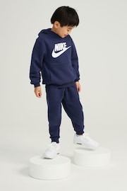 Nike Navy Little Kids Club Fleece Tracksuit Set - Image 4 of 19