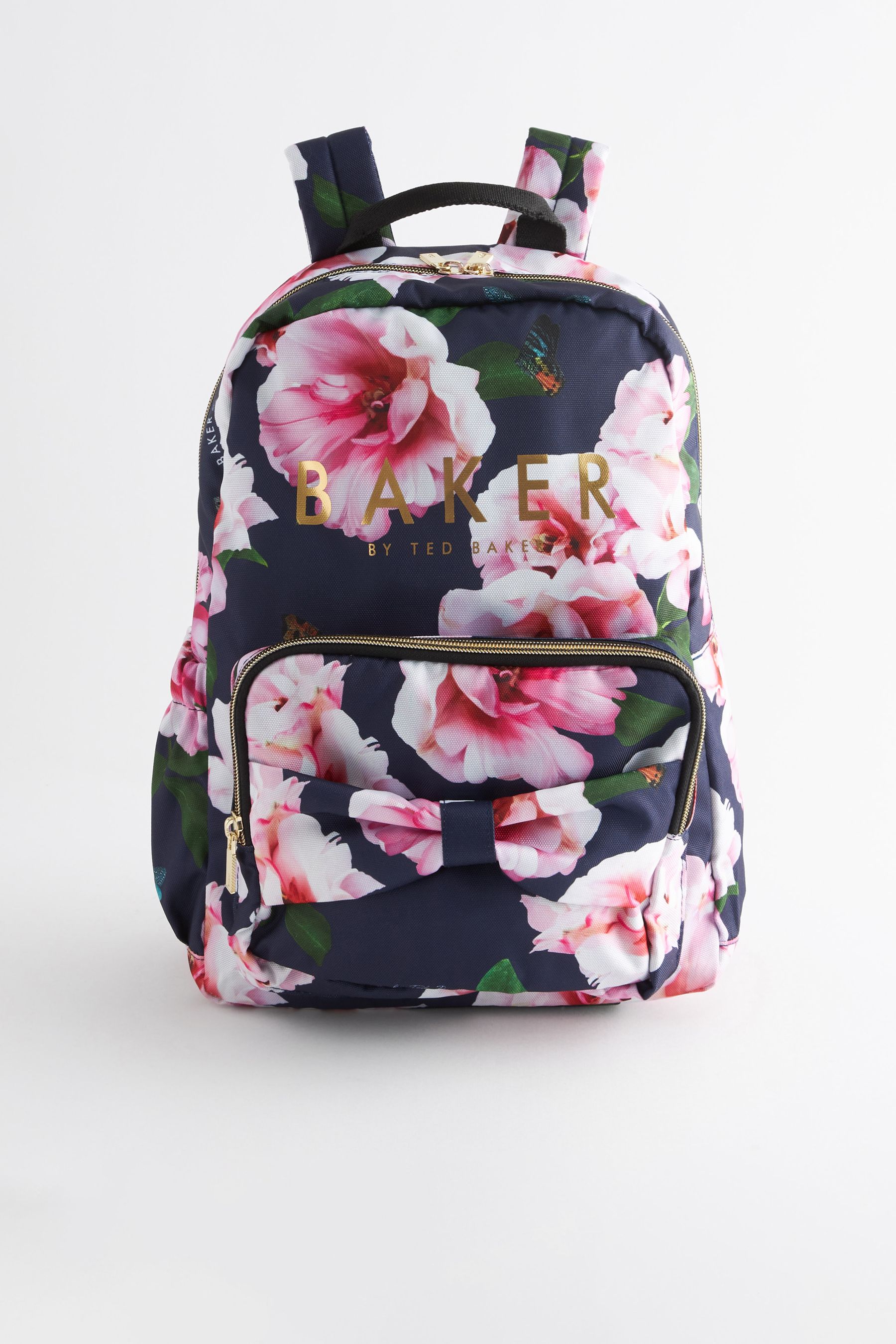 Buy Baker by Ted Baker Girls Navy Back to School Floral Backpack with Pencil Case from Next Luxembourg