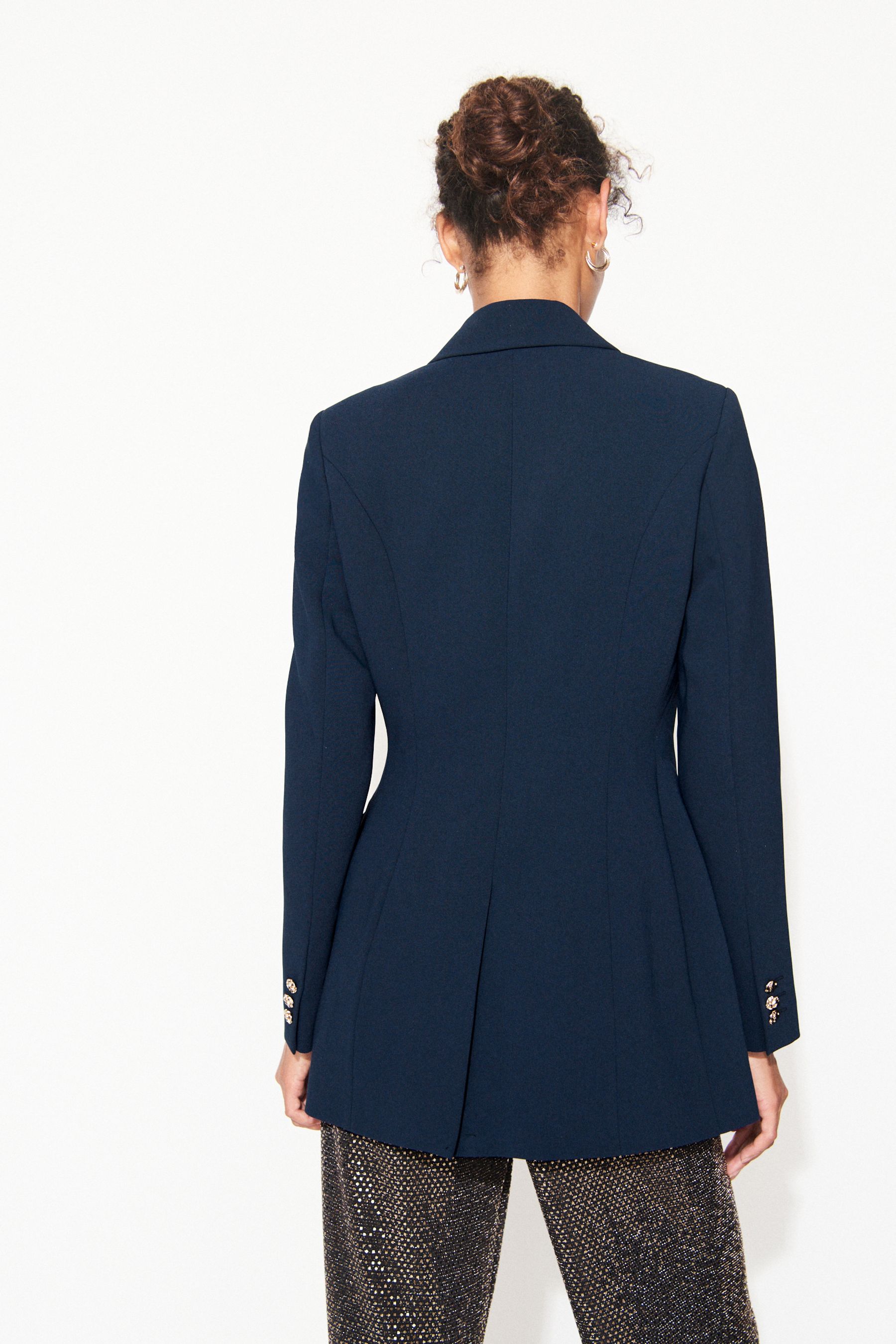 Blue lining blazer outlet