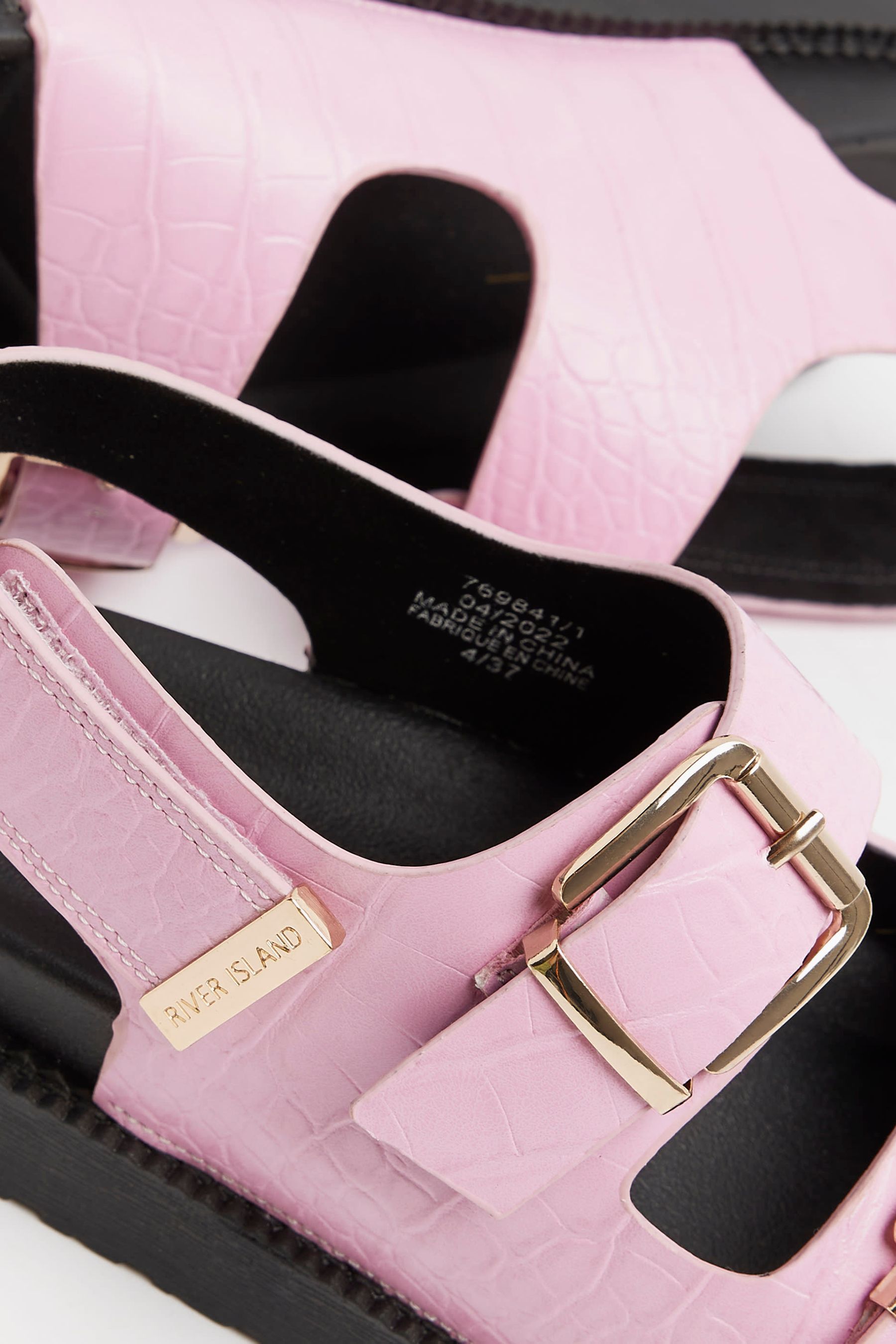 River island pink sandals hotsell