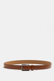 River Island Brown Light River Island Smooth Buckle Brown Belt - Image 1 of 2