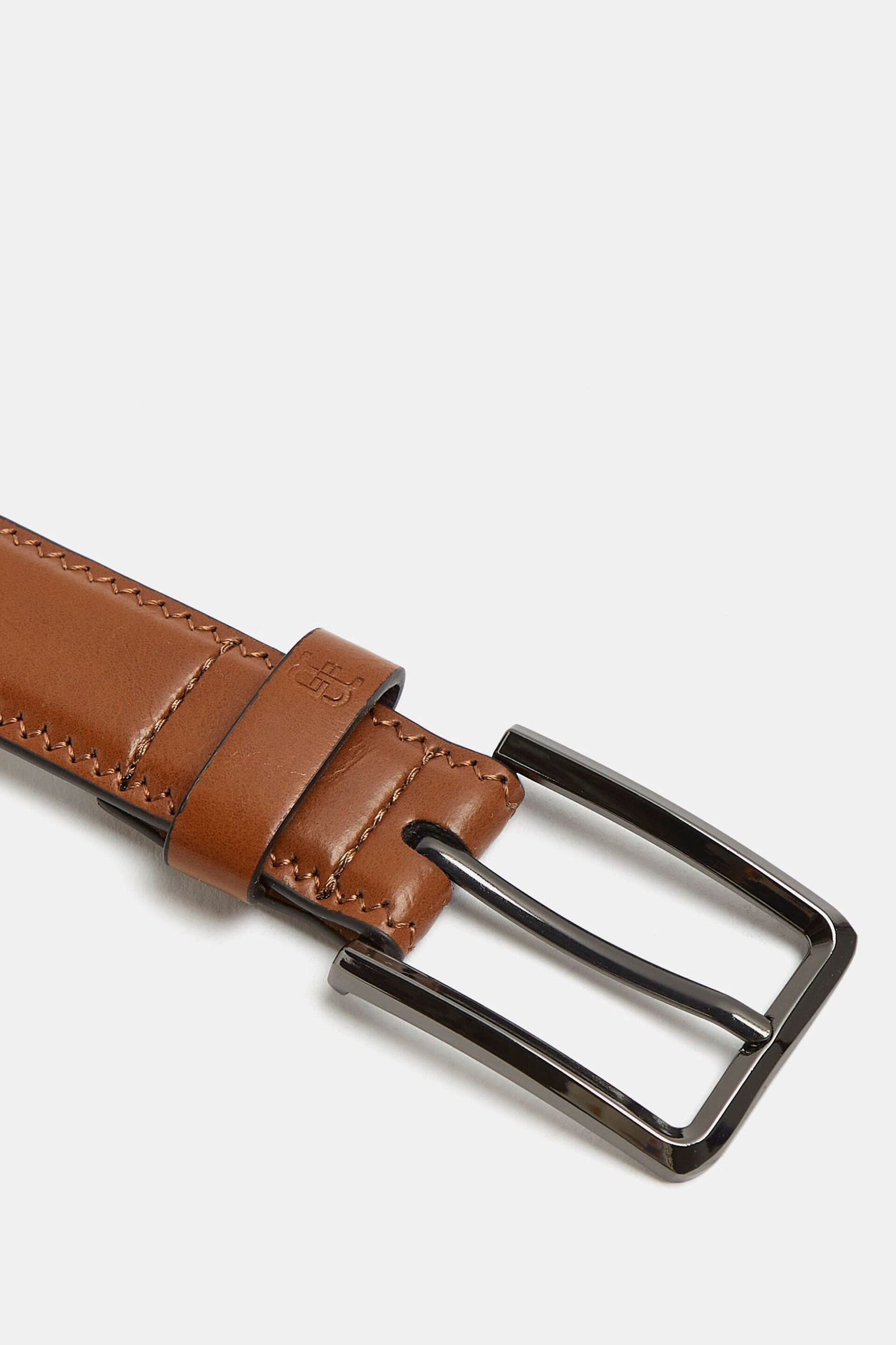 River Island Brown Light River Island Smooth Buckle Brown Belt - Image 2 of 2
