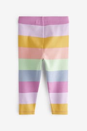 Rainbow Stripe Rib Jersey Leggings (3mths-7yrs) - Image 6 of 6