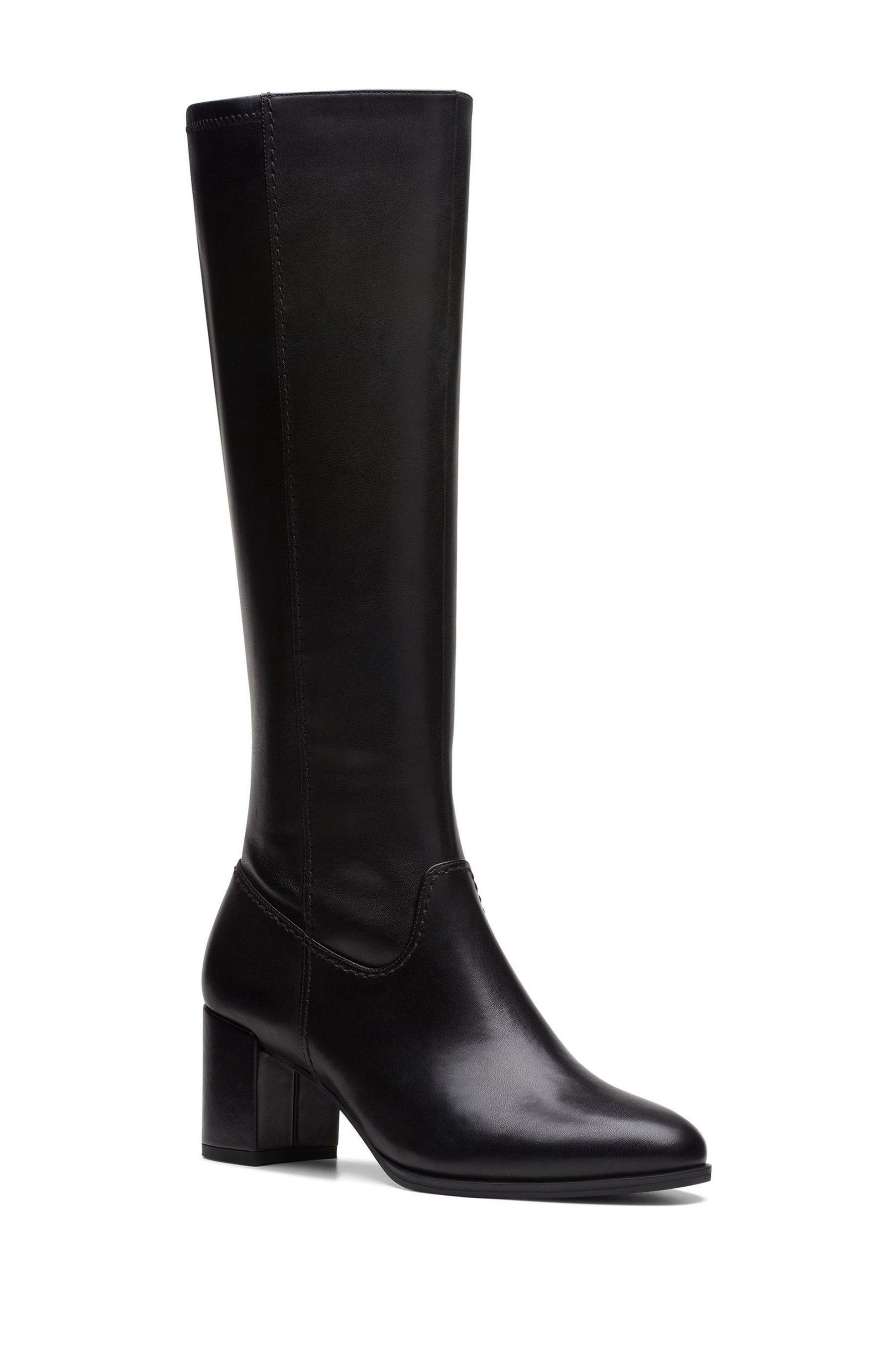 Clarks knee high boots black hotsell