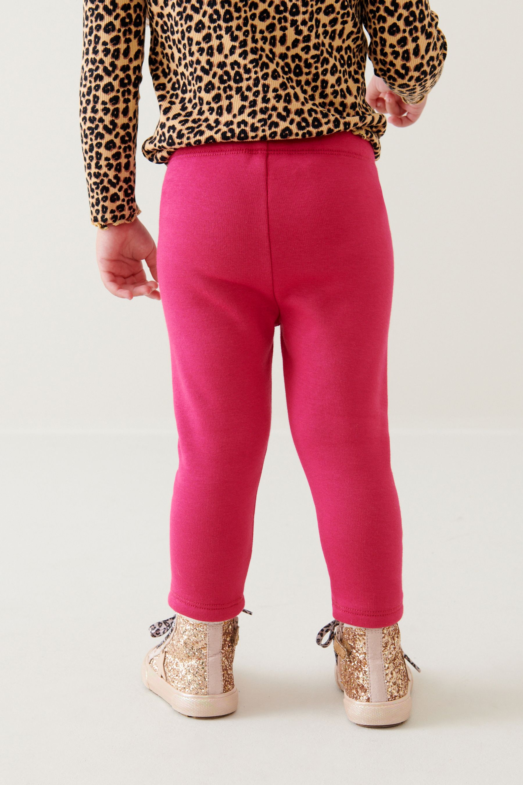 Buy Berry Red Cosy Fleece Lined Leggings 3mths 7yrs from Next Luxembourg