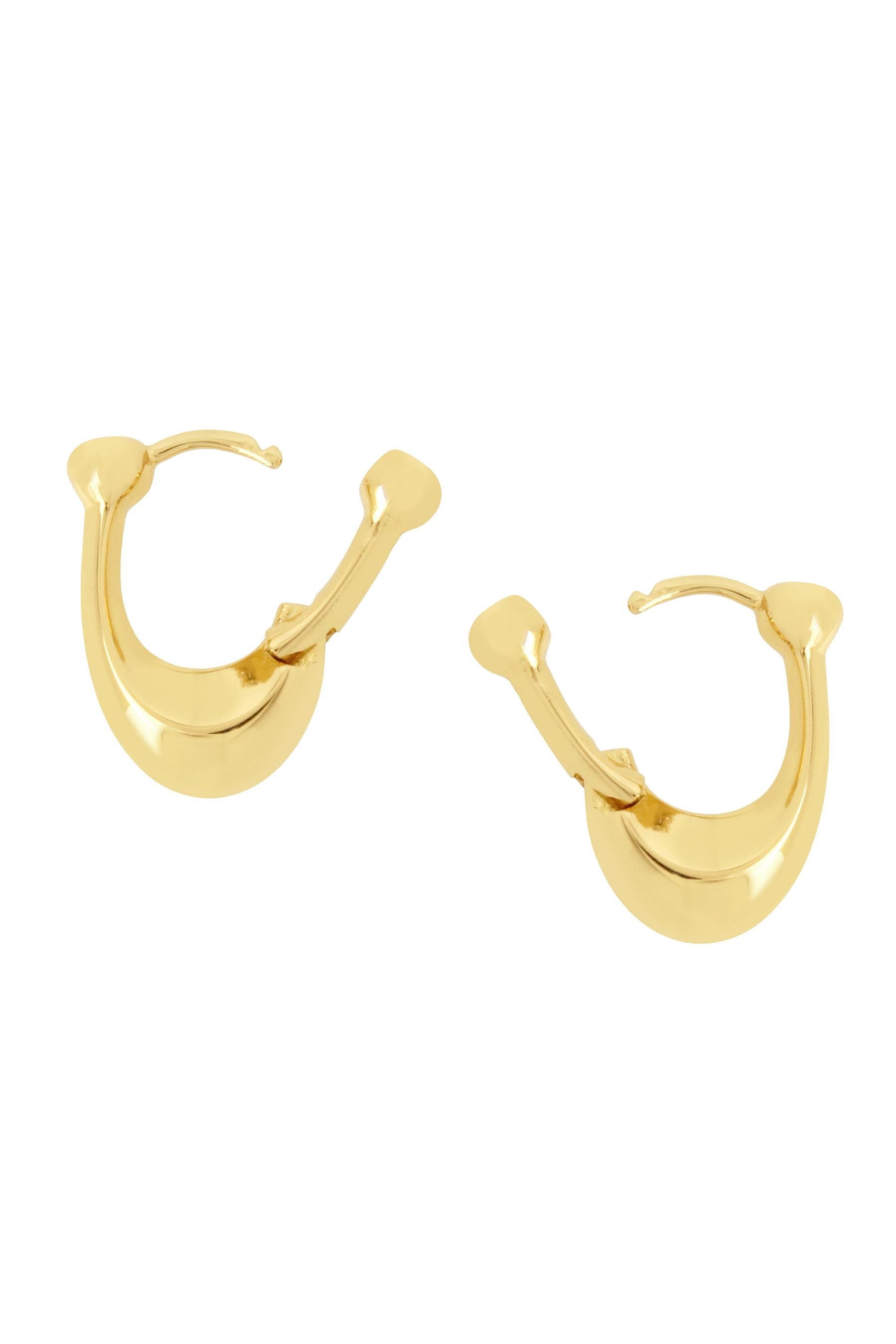 Coach signature huggie earrings sales