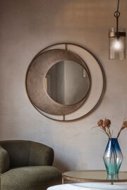 Libra Gold Concentric Circles Iron Mirror 100cm - Image 1 of 3