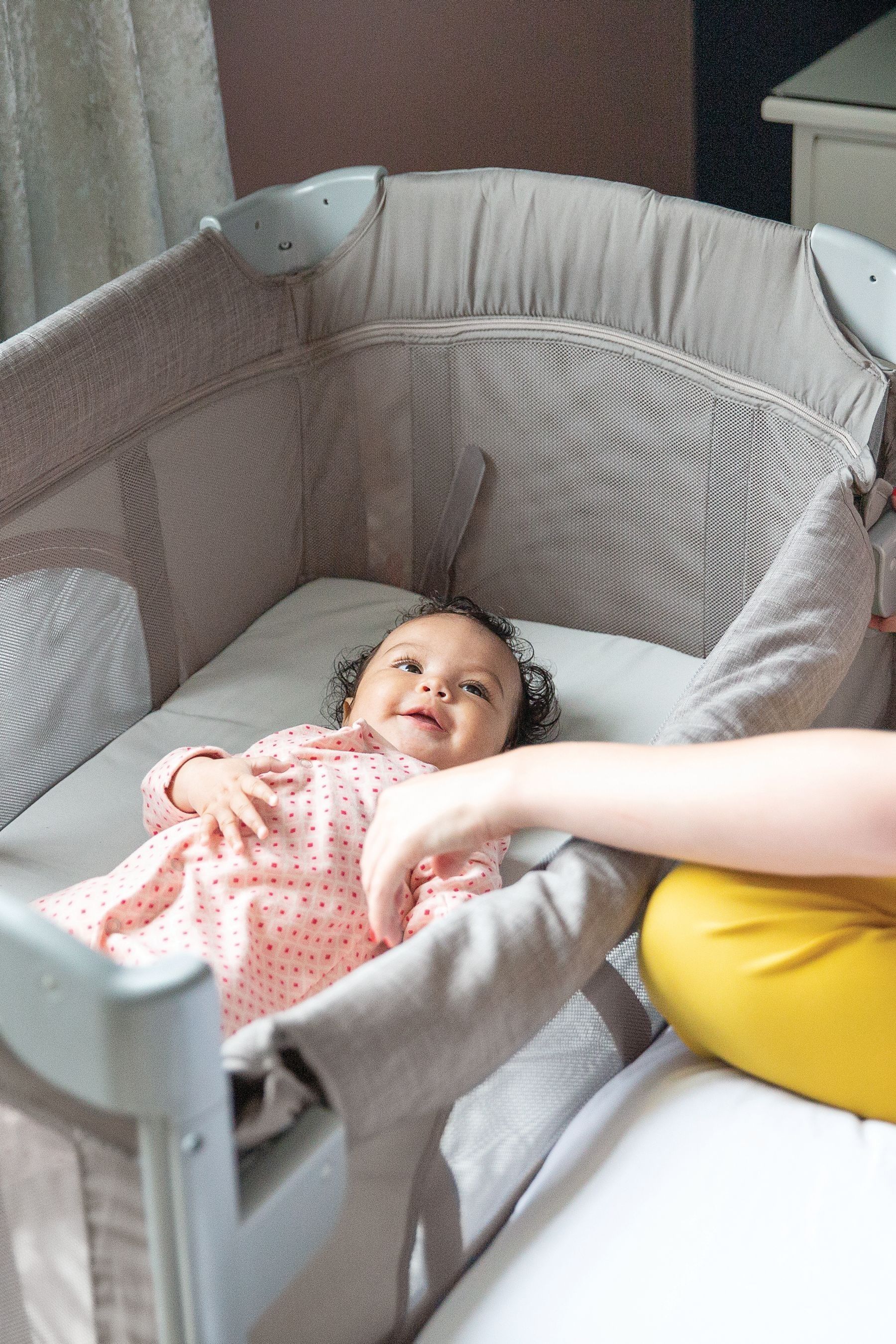 Joie Grey Meet kubbie sleep a sweet retreat designed to ke Cot Bed