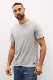 Ted Baker Grey Crew Neck T-Shirts 3 Pack - Image 5 of 9