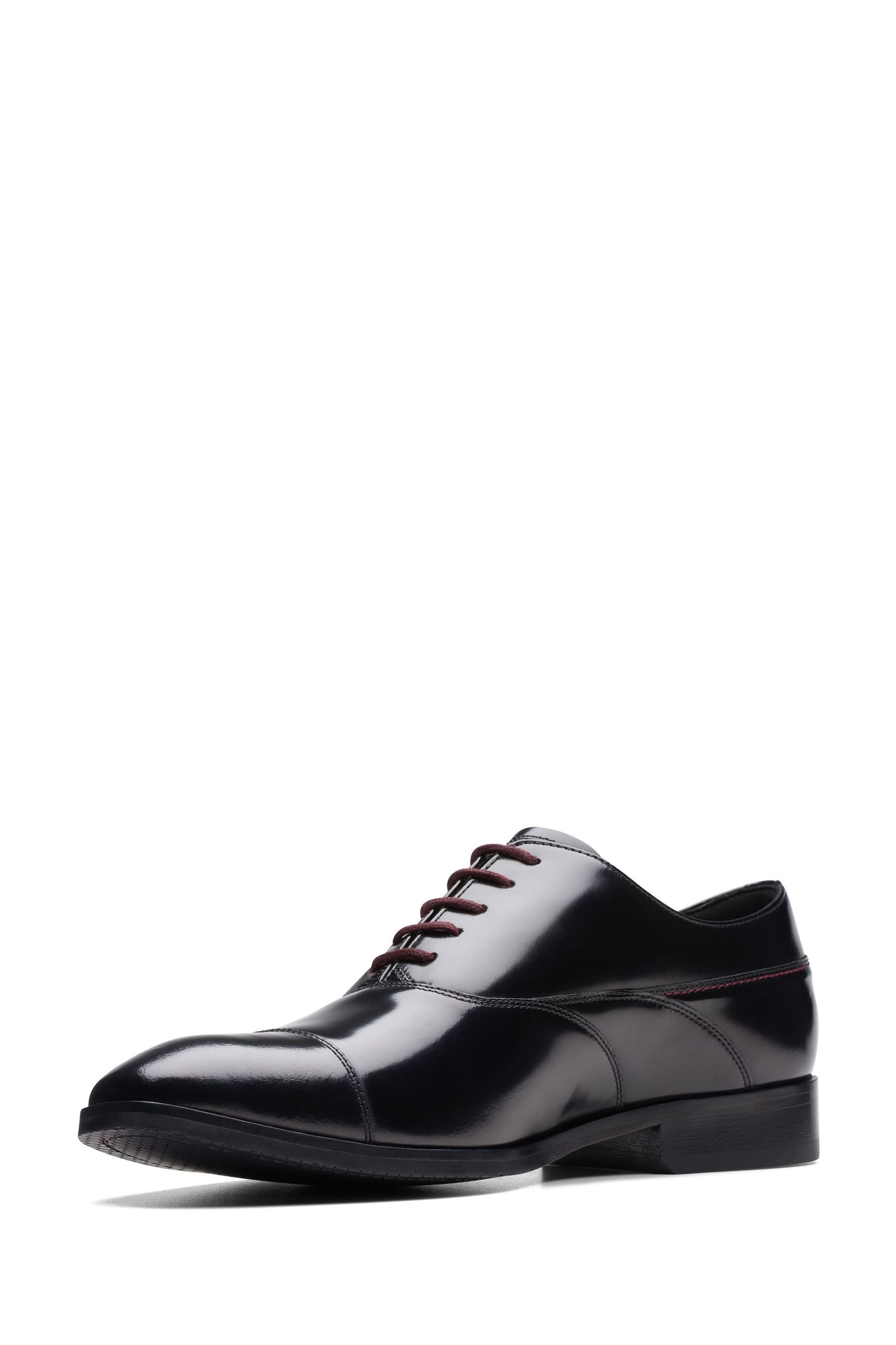 Buy Clarks Black Leather Craft Clifton Go High Shine Oxford Shoes from Next Luxembourg