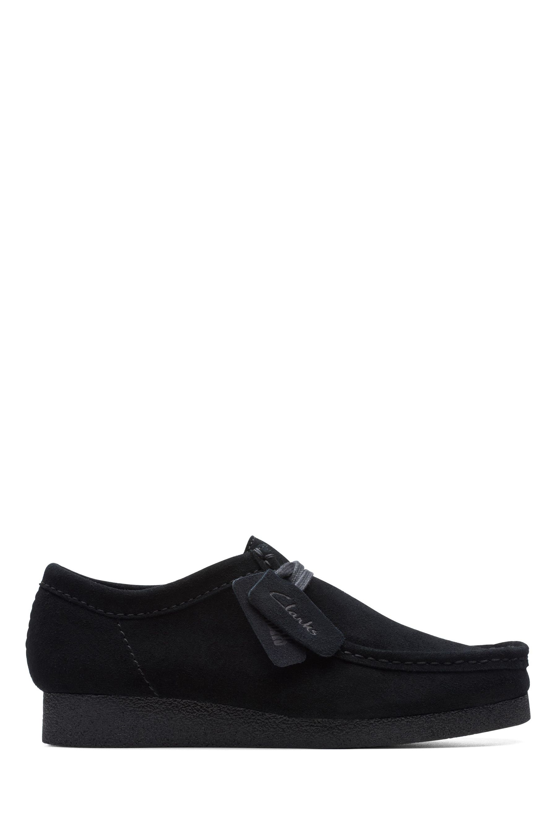 Buy Clarks Black Suede Wallabee Evo Shoes from Next Luxembourg
