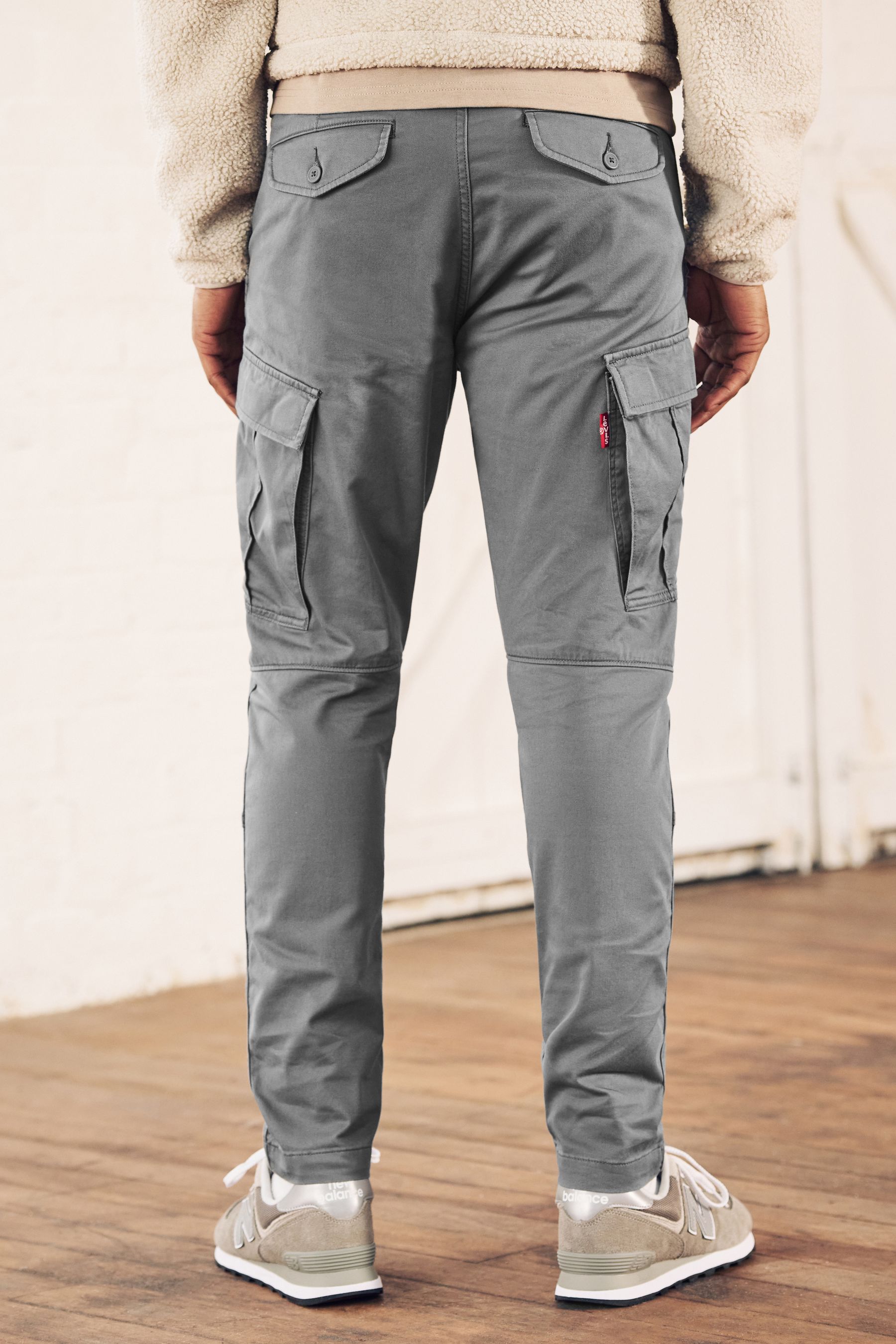 Buy Levi s Grey Lo Ball Cargo Trousers from the Next UK online shop