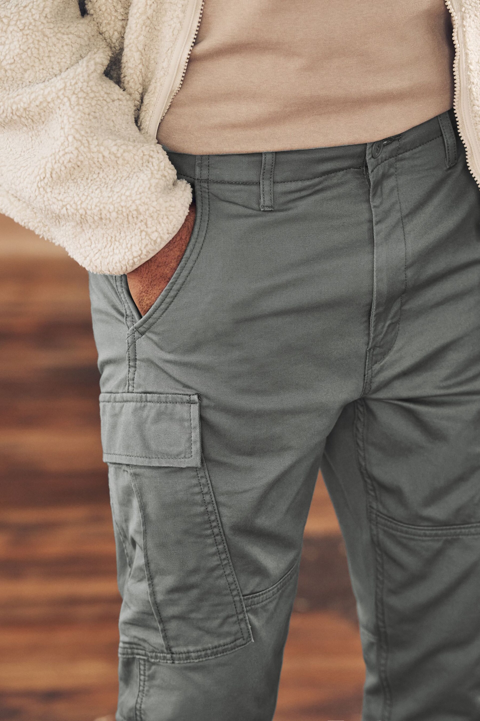 Levi's® Grey Lo Ball Cargo Trousers - Image 4 of 6