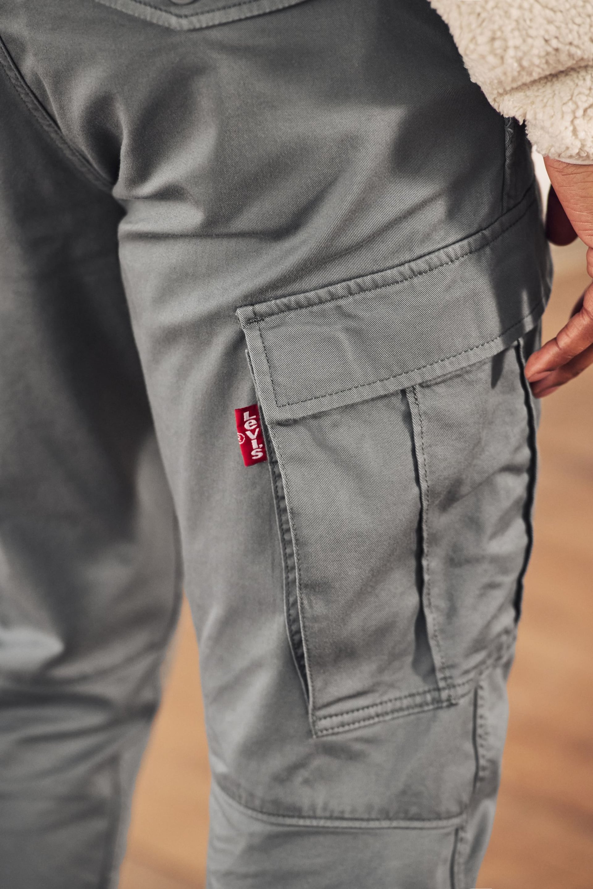 Levi's® Grey Lo Ball Cargo Trousers - Image 5 of 6