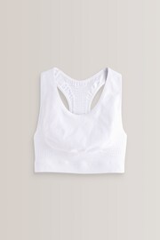 White Racer Sports Bra (7-16yrs) - Image 1 of 3