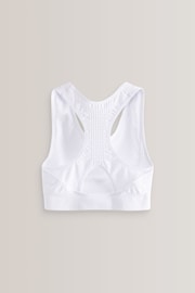 White Racer Sports Bra (7-16yrs) - Image 2 of 3