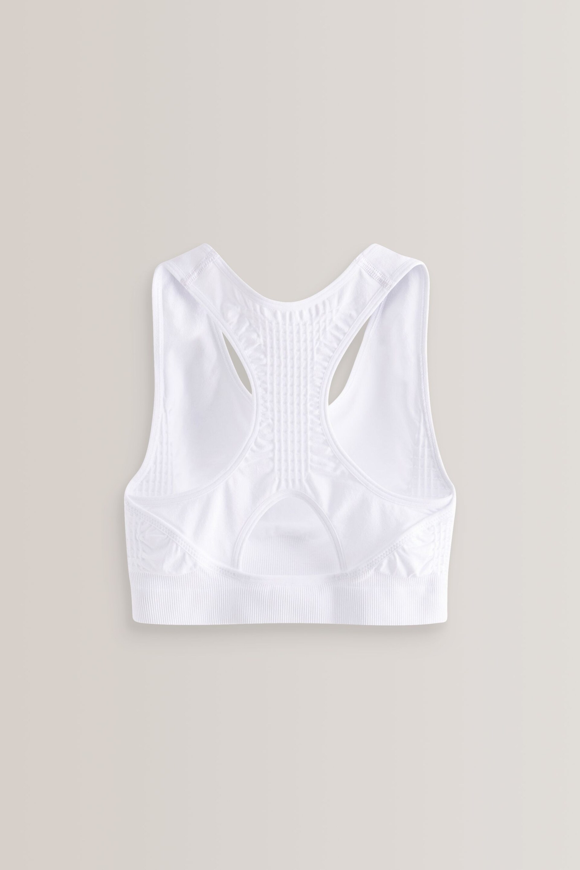 White Racer Sports Bra (7-16yrs) - Image 2 of 3