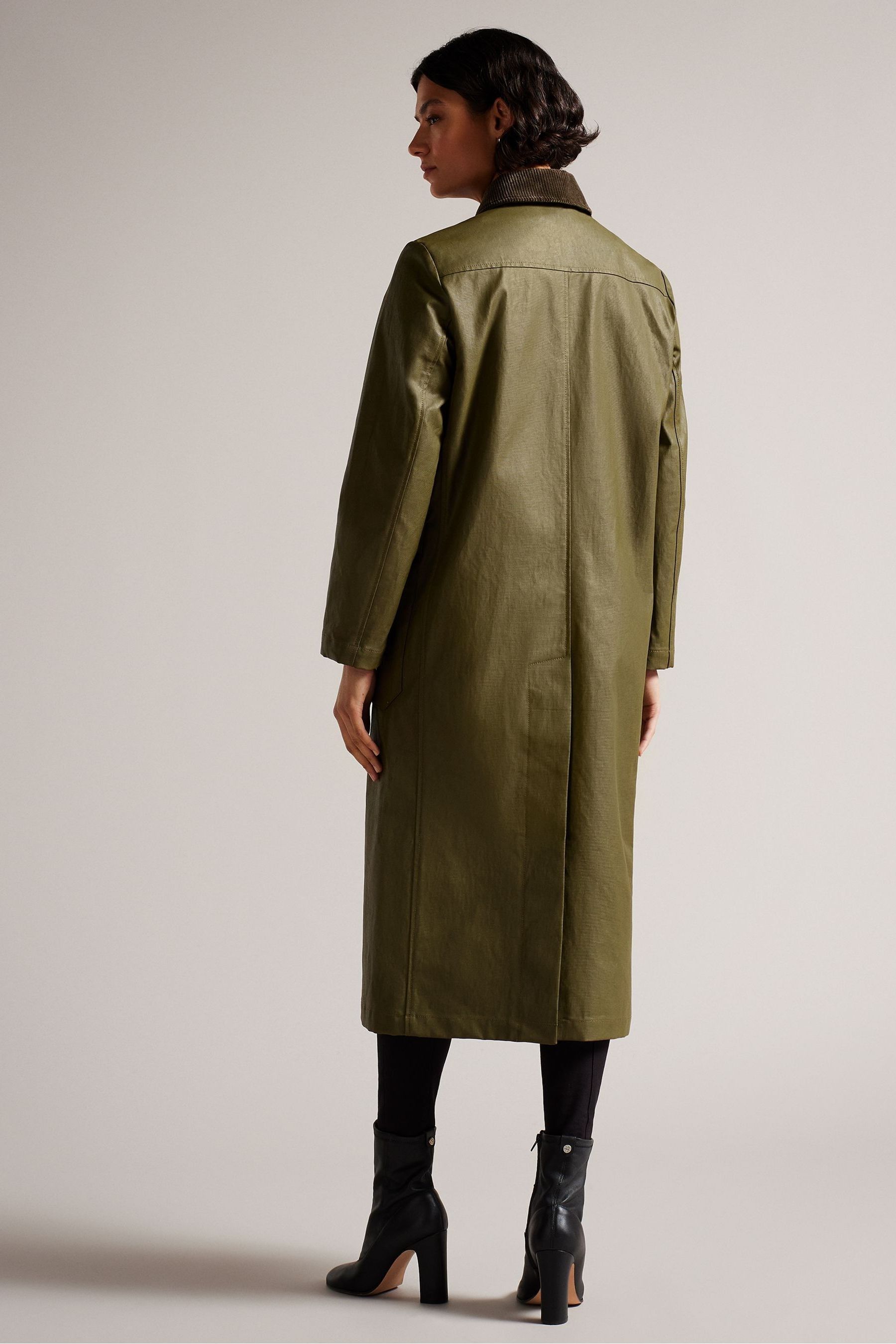 Ted baker dark green coat online
