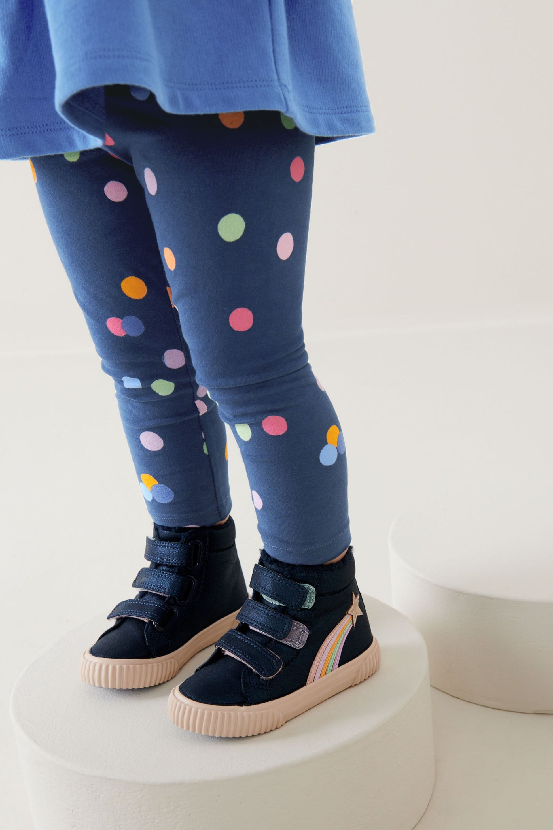 Navy Rainbow Top and Legging Set (3mths-7yrs) - Image 4 of 6