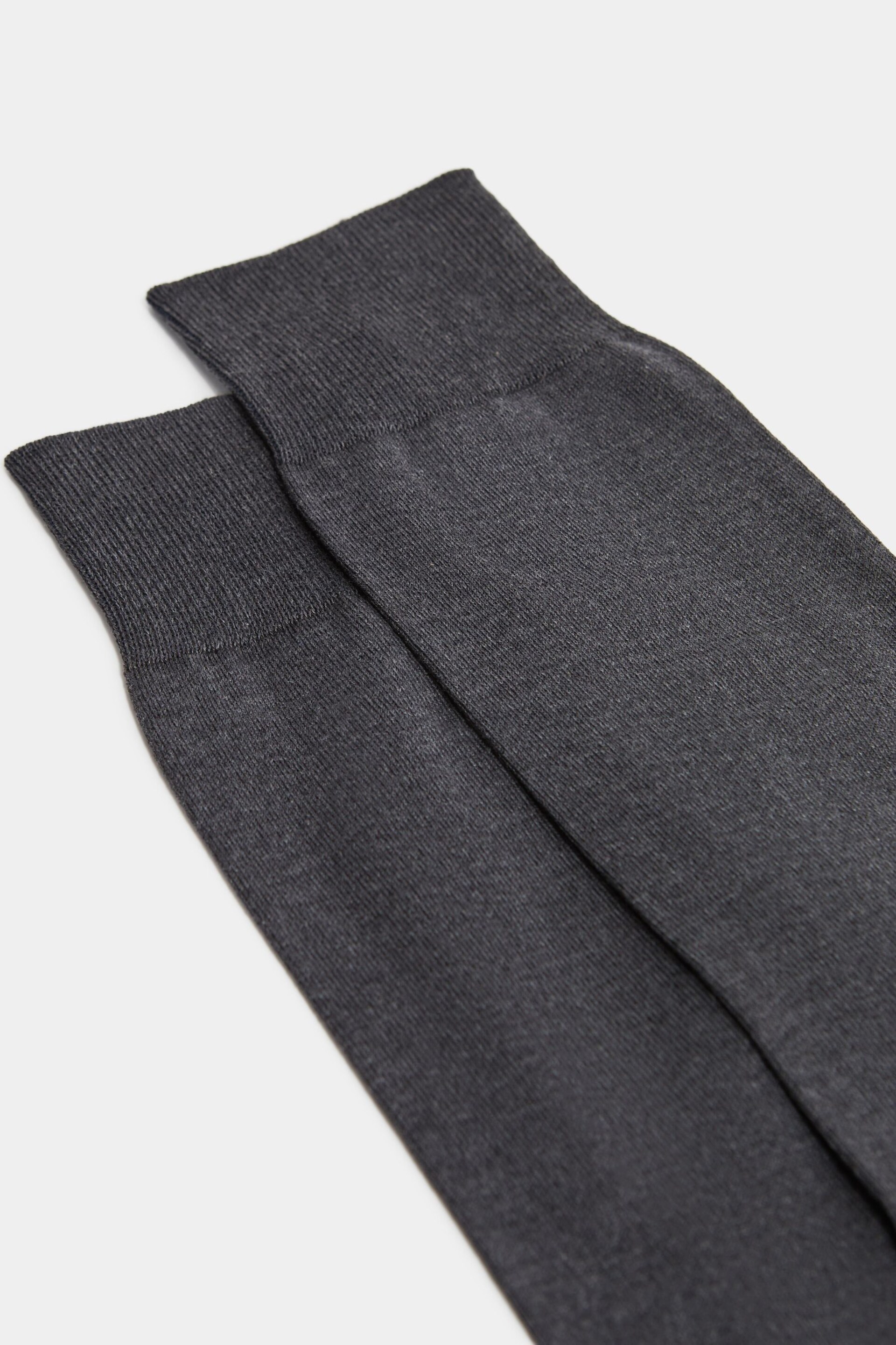 Reiss Mid Grey Mari Mercerised Cotton Blend Sock - Image 2 of 3