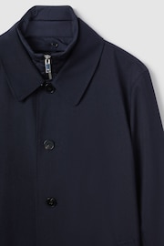 Reiss Navy Perrin Jacket With Removable Funnel-Neck Insert - Image 5 of 8
