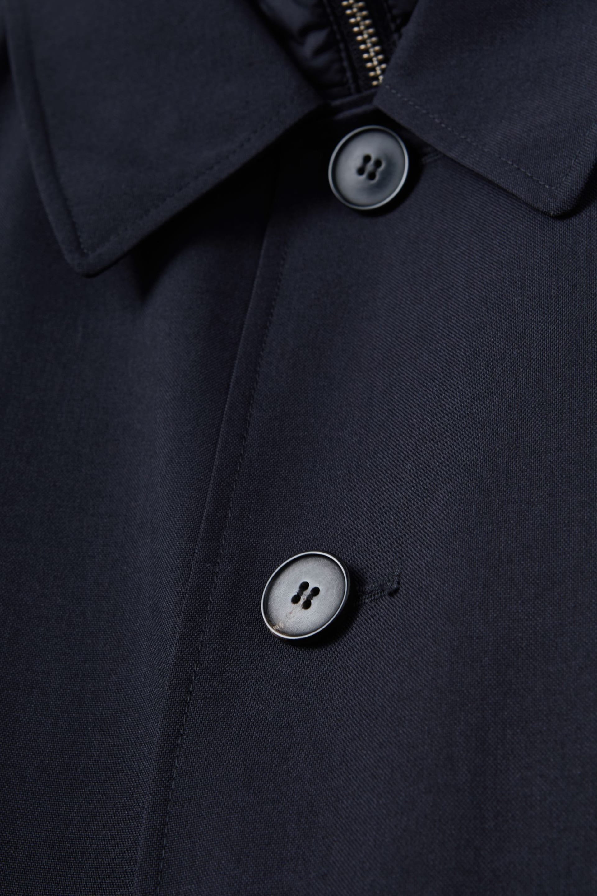Reiss Navy Perrin Jacket With Removable Funnel-Neck Insert - Image 6 of 8