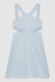 Reiss Blue Louisa Junior Embroidered Dress - Image 2 of 6