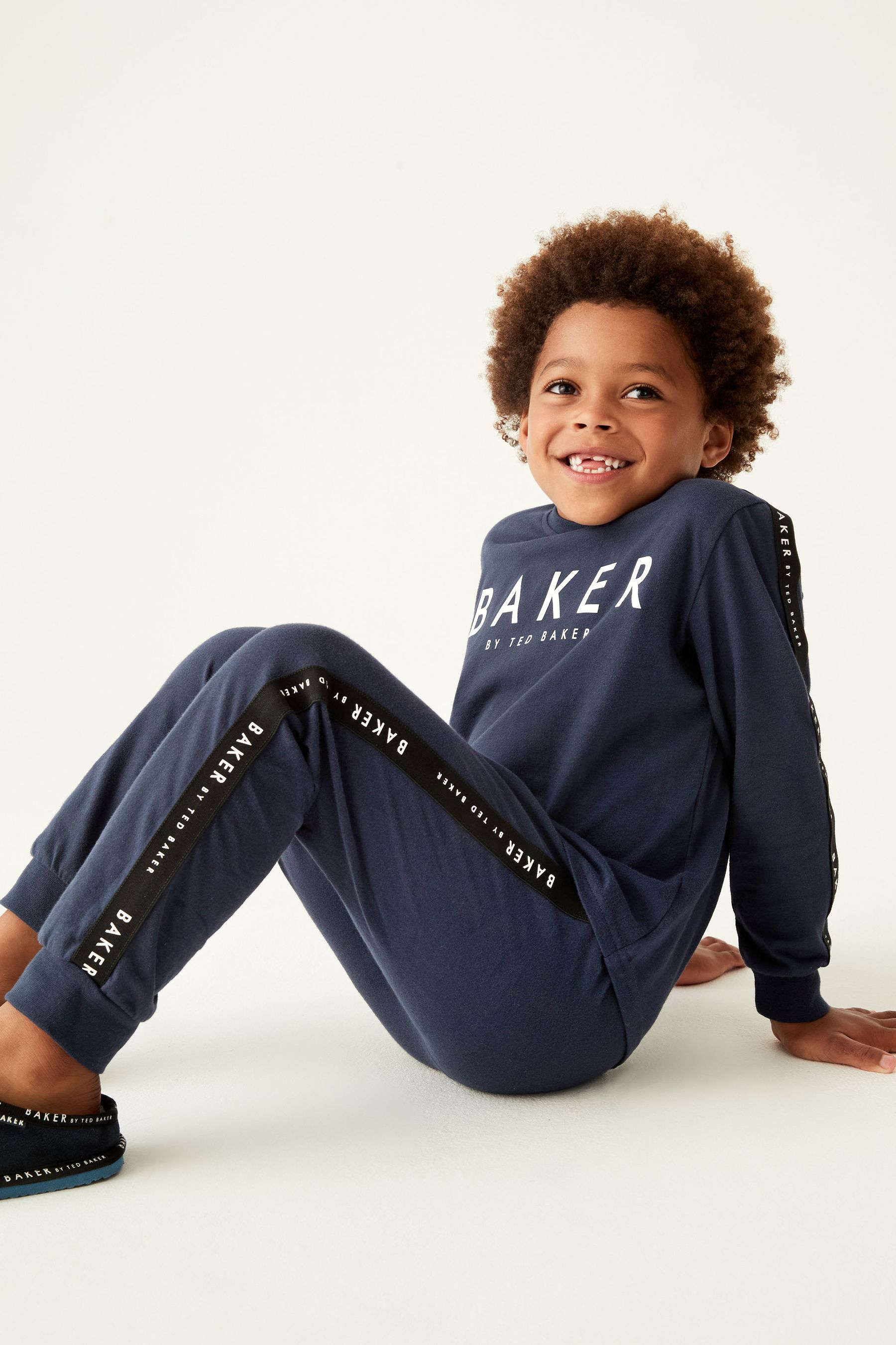 Buy Baker by Ted Baker Navy 100 Cotton Pyjamas Set from Next Luxembourg