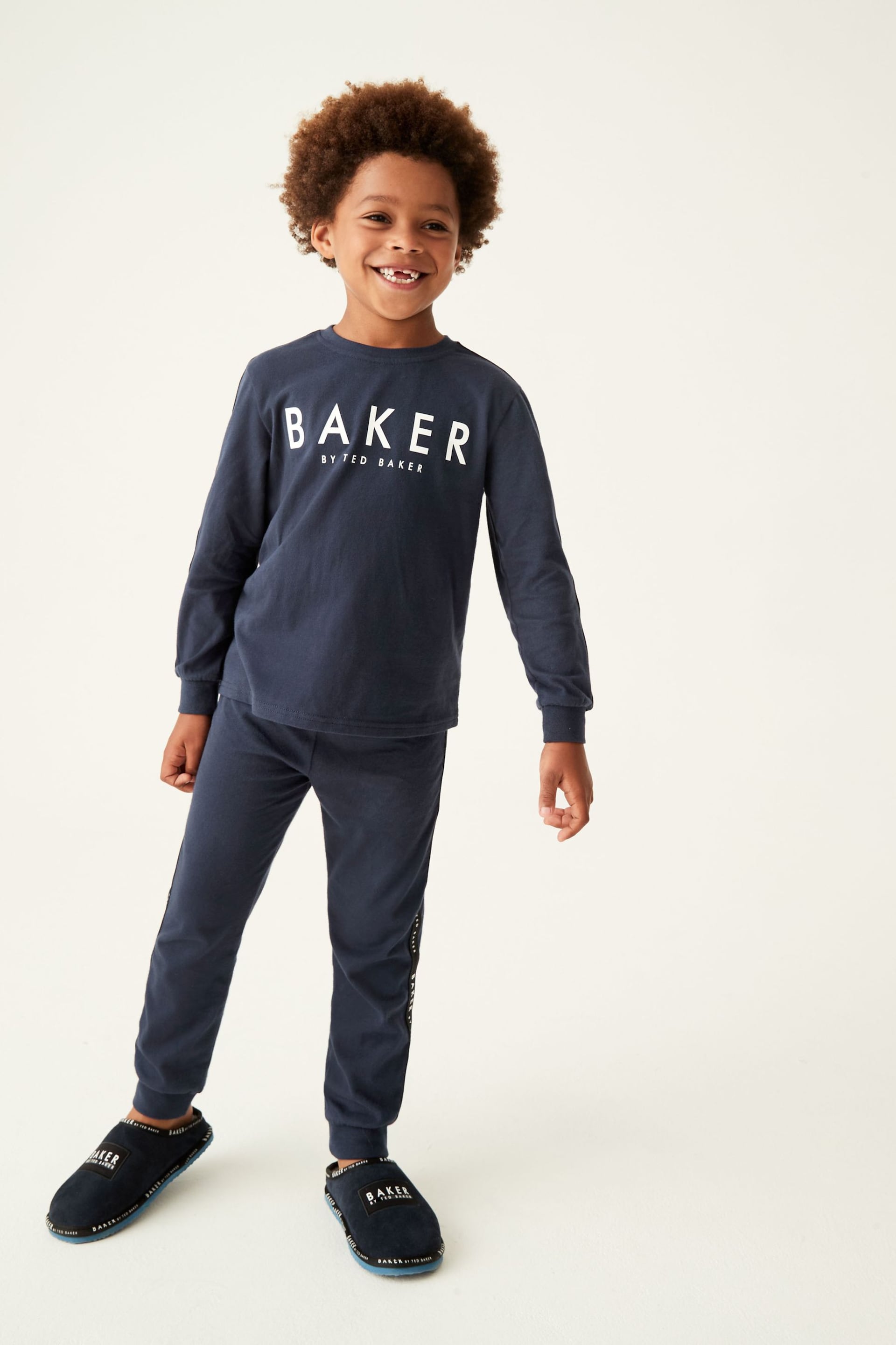 Baker by Ted Baker Navy Pyjamas Set - Image 2 of 8